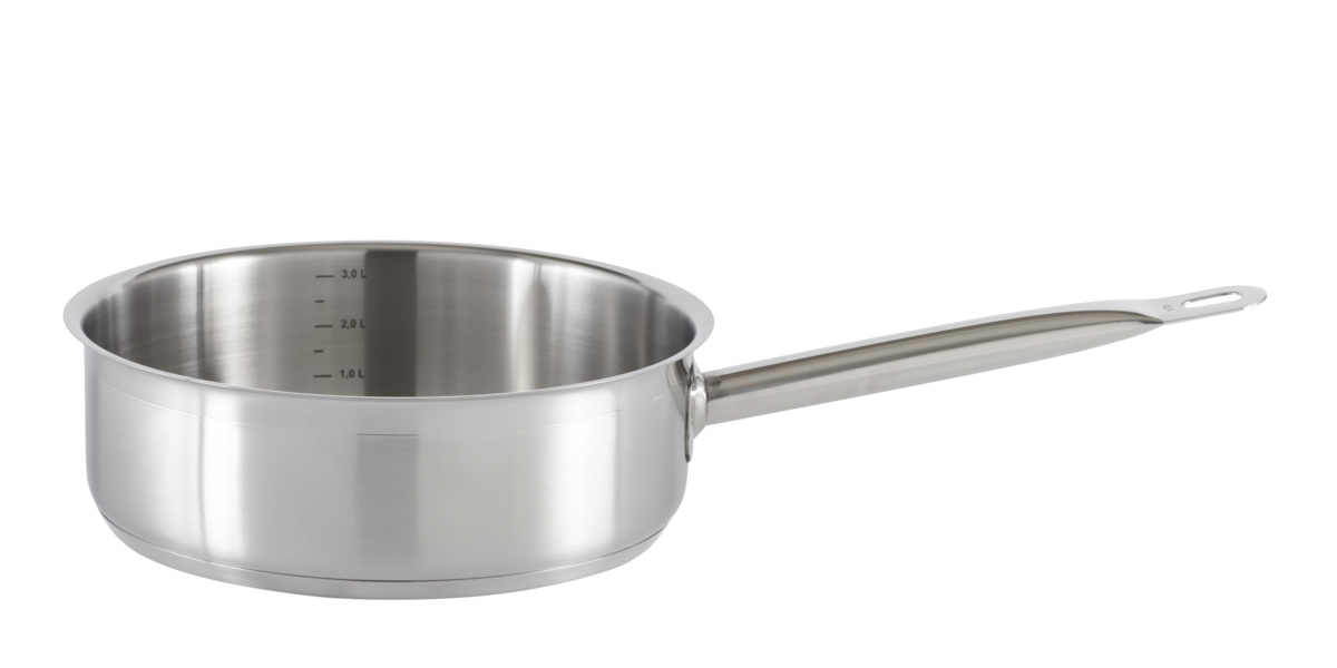 Sauteuse gerade aus Edelstahl Ø 32 cm 10,5 cm 8,4 L Qualiplus Pro.cooker