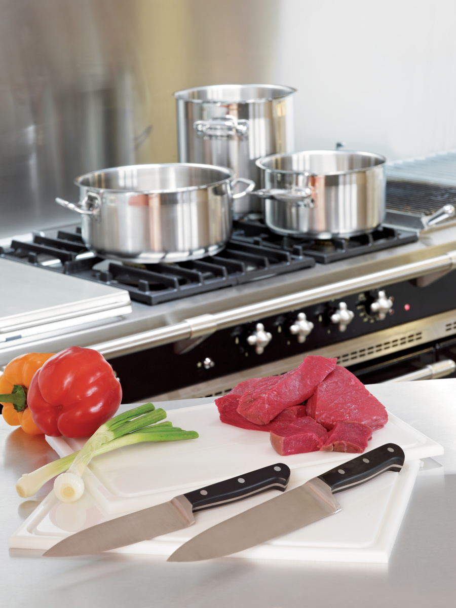 Kochmesser 20 cm Stahl Kunststoff einfarbig Qualicoup Pro.cooker