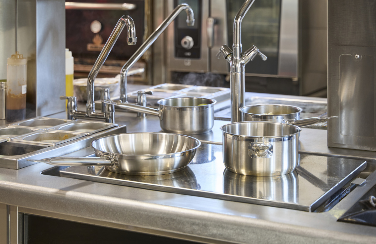 Edelstahlpfanne Ø 20 cm 4,5 cm Qualiplus Pro.cooker