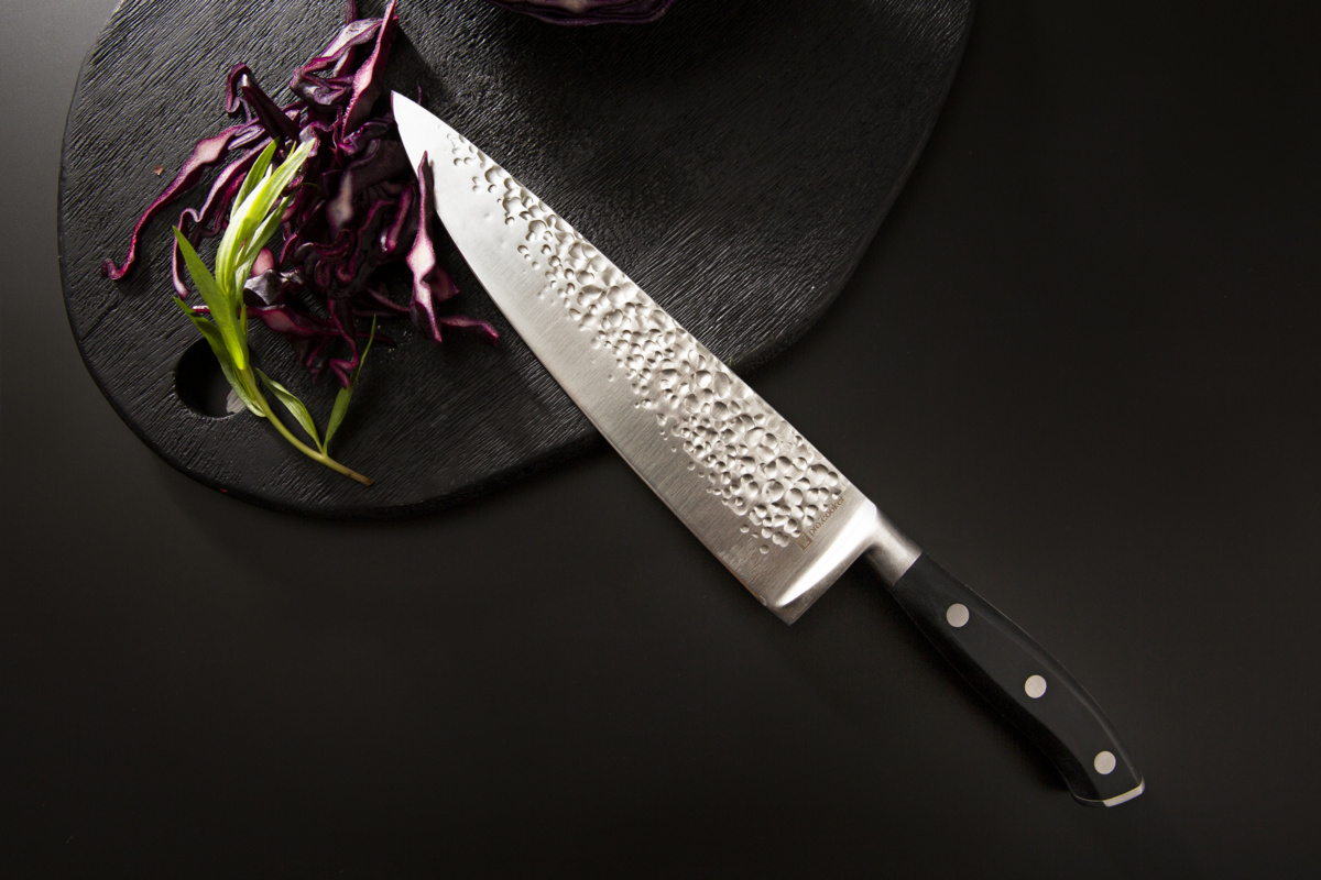 Kochmesser 20 cm Edelstahl einfarbig POM Okito Pro.cooker