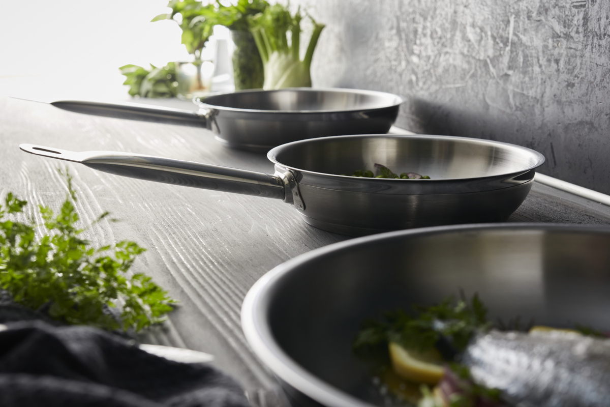 Edelstahlpfanne Ø 20 cm 4,5 cm Qualiplus Pro.cooker