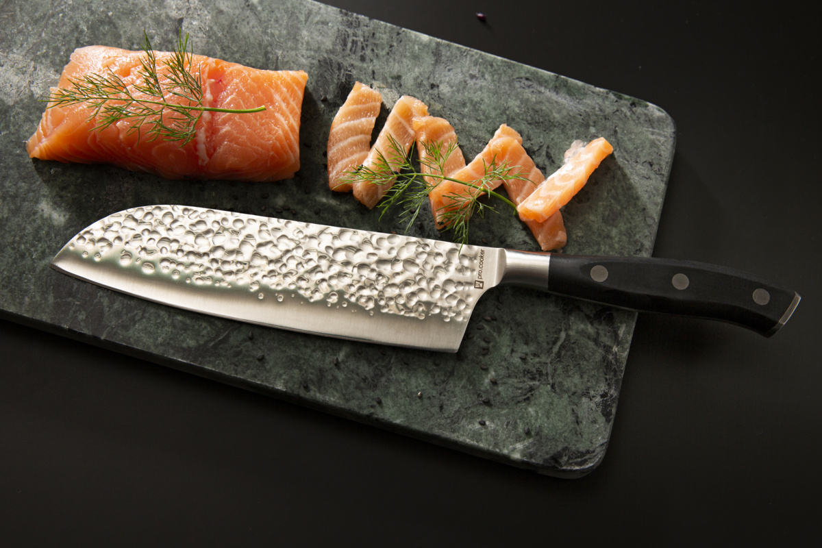 Santokumesser 18 cm Edelstahl POM einfarbig Okito Pro.cooker