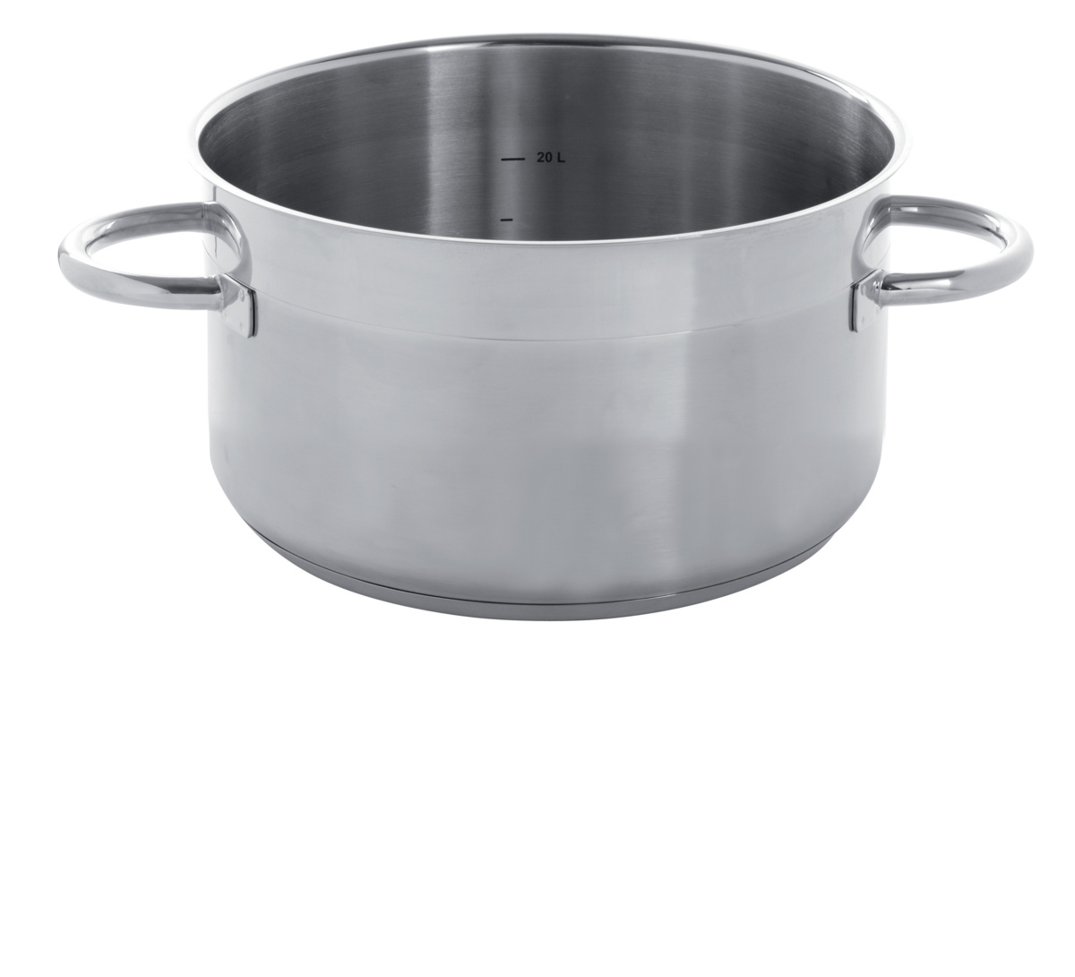 Edelstahl-Topf Ohne Beschichtung Ohne Deckel Ø 36 cm 14 cm 14,2 L Qualiplus Pro.cooker