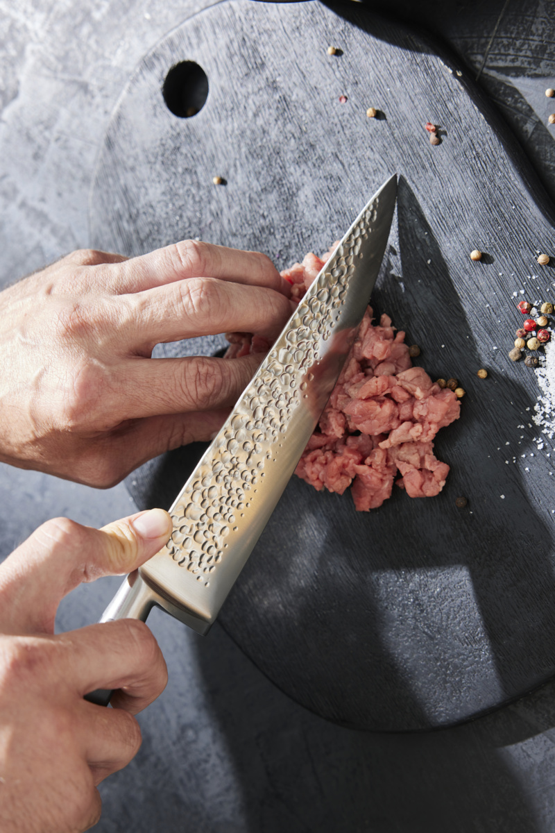 Kochmesser 20 cm Edelstahl einfarbig POM Okito Pro.cooker