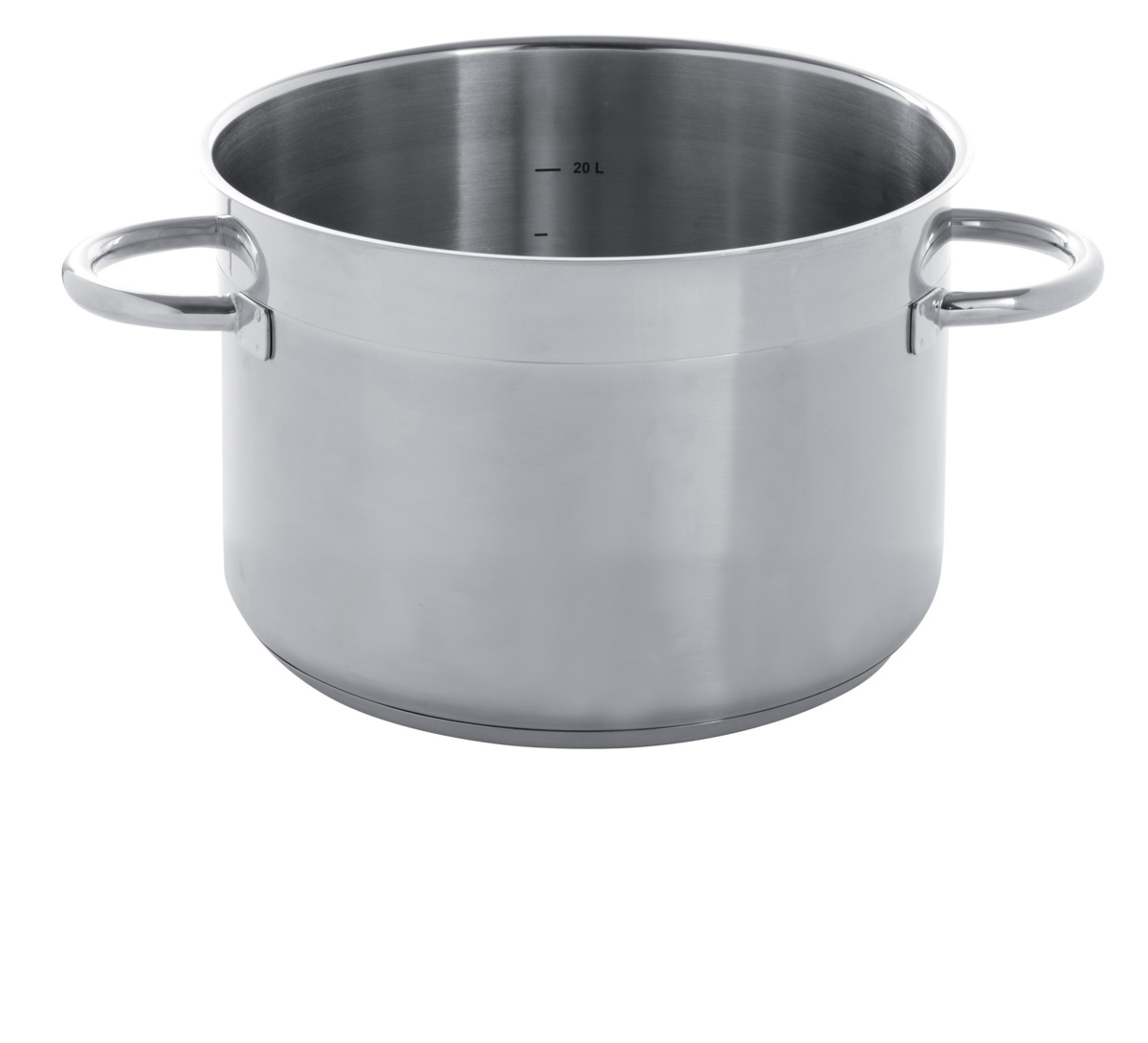 Edelstahl-Schmortopf Ohne Beschichtung Ohne Deckel Ø 45 cm 28 cm 44,5 L Qualiplus Pro.cooker