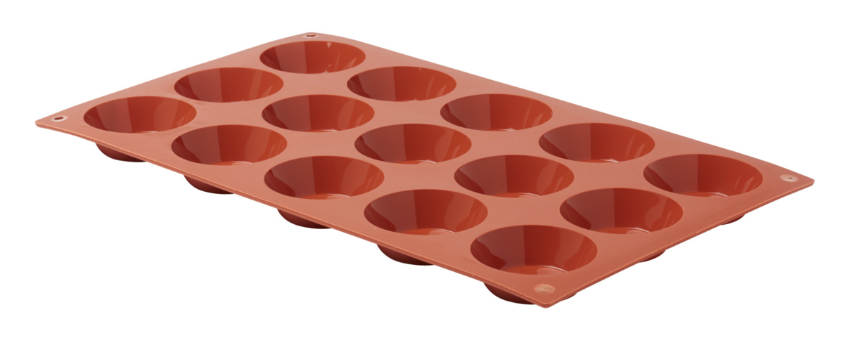 Backform für 15 Tartelettes Silikon GN 1/3 29,5x17,5x1,5 cm Pro.cooker