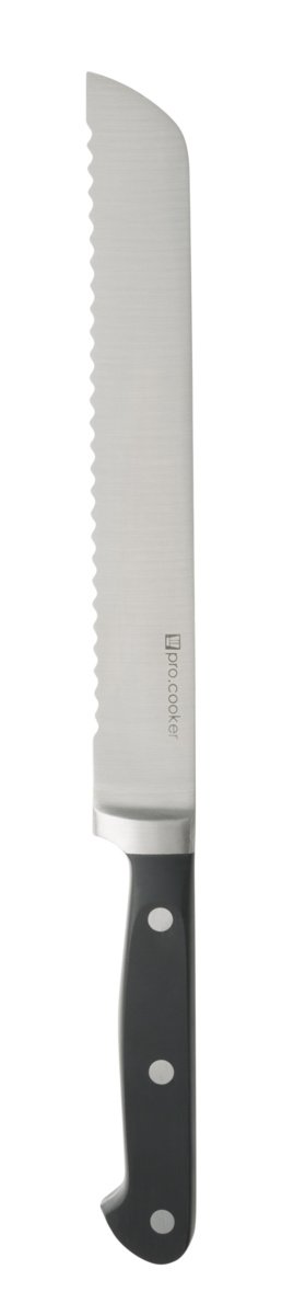Brotmesser 20 cm Stahl Kunststoff gezahnt Qualicoup Pro.cooker