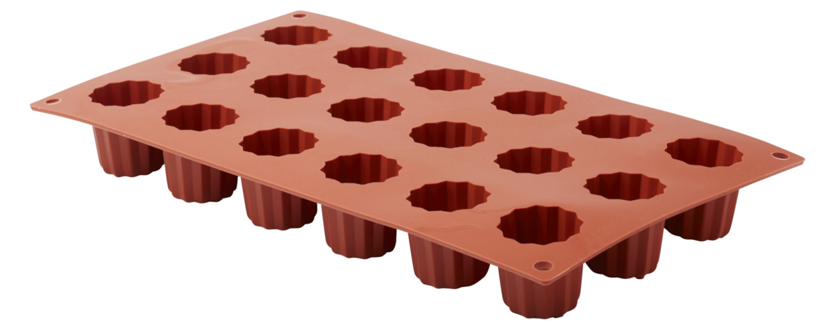 Backform für 18 Mini-Cannelés aus Silikon GN 1/3 29,5x17,5x3,5 cm Pro.cooker