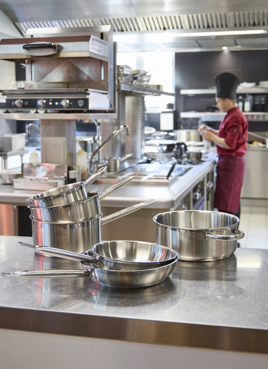 Edelstahlpfanne Ø 20 cm 4,5 cm Qualiplus Pro.cooker