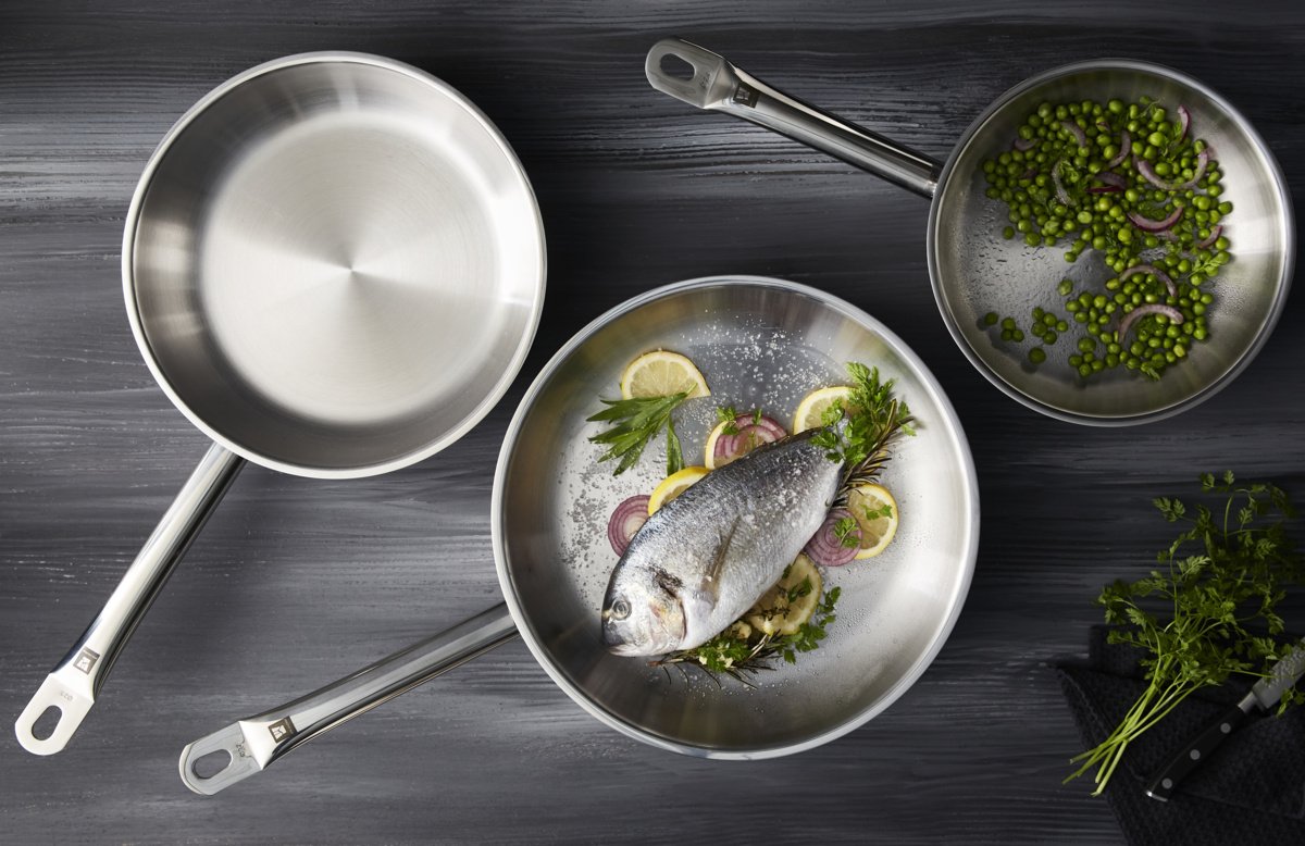 Edelstahlpfanne Ø 20 cm 4,5 cm Qualiplus Pro.cooker