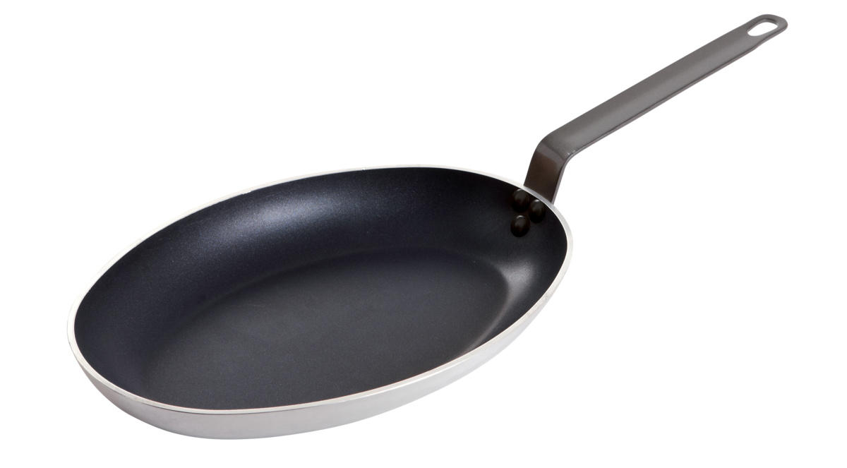 Ovale Aluminium-Pfanne Antihaftbeschichtung 5 cm Pro.cooker