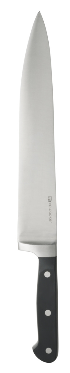 Kochmesser 30 cm Stahl Kunststoff einfarbig Qualicoup Pro.cooker