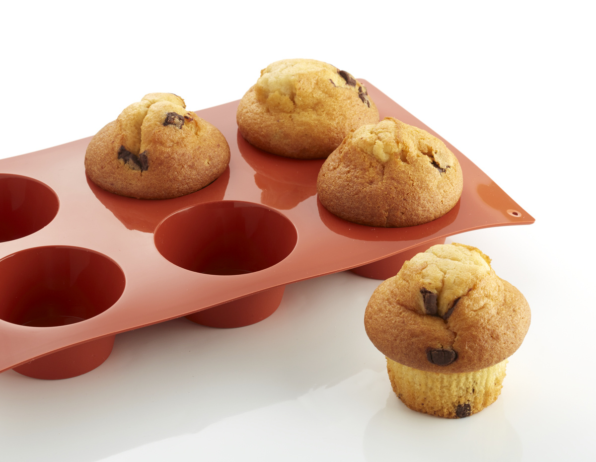 Backform für 6 Muffins Silikon GN 1/3 29,5x17,5x3,5 cm Pro.cooker