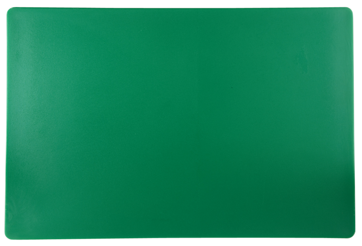 Schneidebrett aus hochdichtem Polyethylen (HDPE) grün 53x32,5x2 cm ohne Saftrille beidseitig verwendbar Pro.cooker