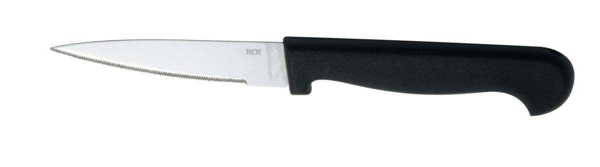 Officemesser 9 cm Edelstahl Kunststoff mikrozahnig Essentials Collection