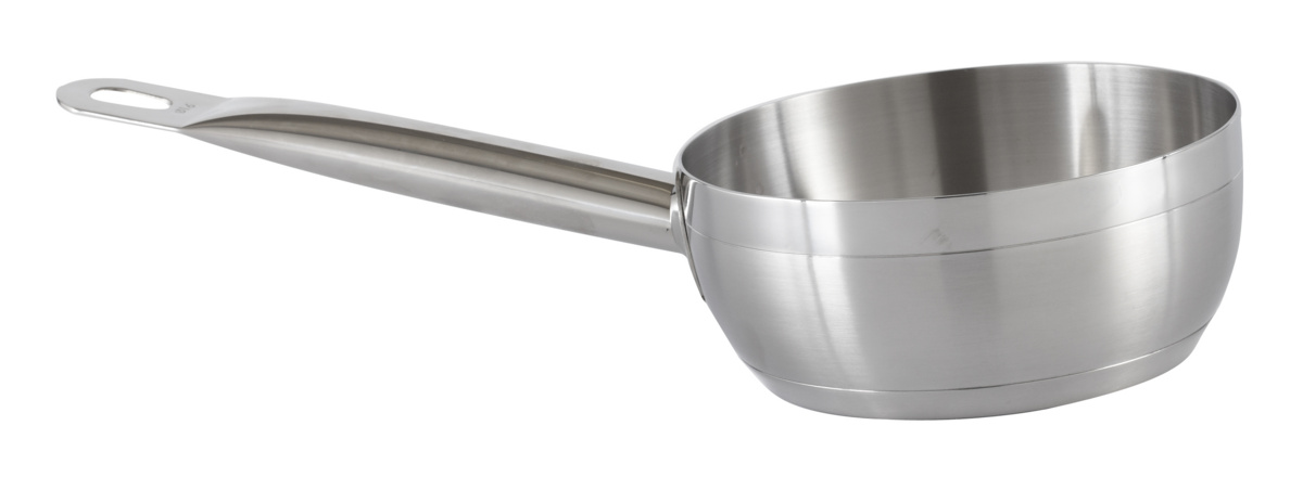 Kegelförmige Edelstahl-Sauteuse Ø 24 cm 8 cm 3,6 L Qualiplus Pro.cooker