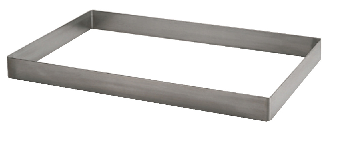 Edelstahl-Opernrahmen Ohne Beschichtung 57x37x4 cm fest Pro.cooker